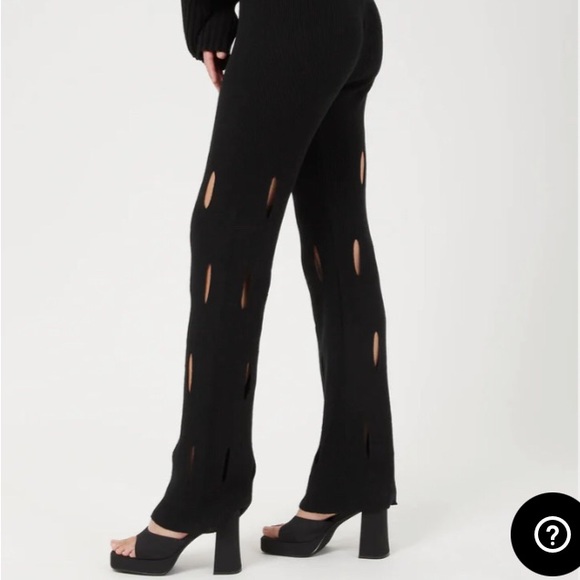 NWT TheOpen Product Cut Out Knit Pants - Picture 3 of 7